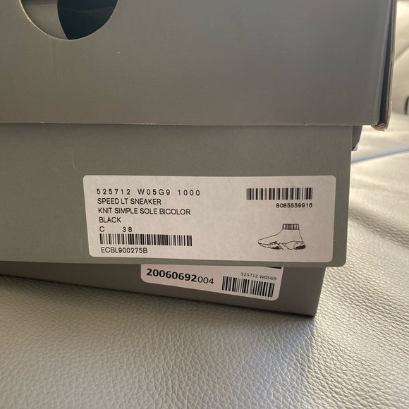 SOLD Authentic Balenciaga Speed Trainers, Size 38 - Picture 6 of 8
